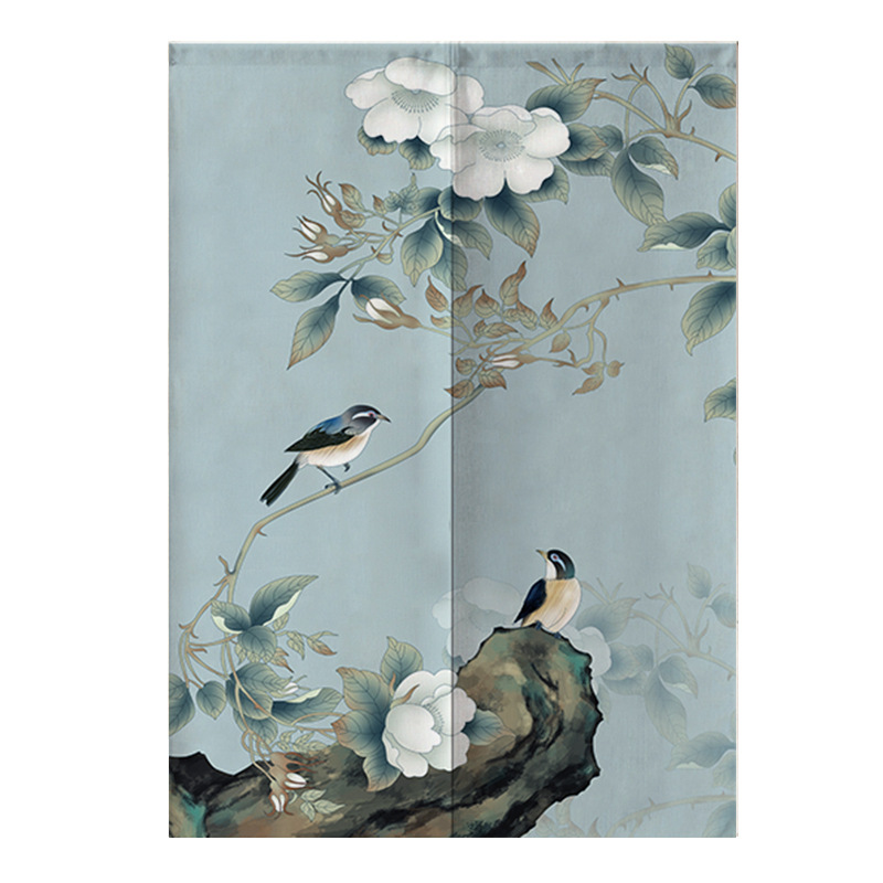 Noren Curtain Doorway - Fengshui-cortina de puerta japonesa Noren, pintura
