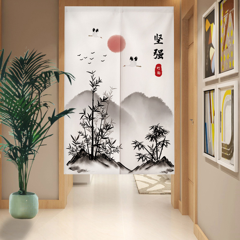 Cortina de puerta con símbolo  - Noren Curtain Doorway reseña y precio